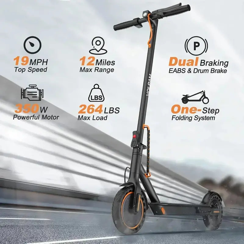 High-Performance Electric Scooter  350W/500W Motor, 8.5″/10″ Solid Tires, 1922 MPH Top Speed