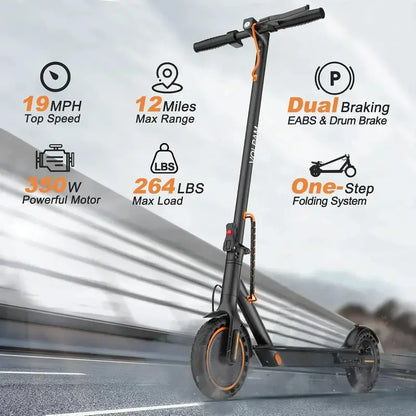High-Performance Electric Scooter  350W/500W Motor, 8.5″/10″ Solid Tires, 1922 MPH Top Speed
