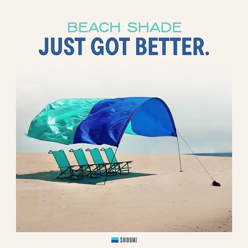 Premium Beach Awnings  Portable, Sand-Anchor Ready Sun Shade Canopy