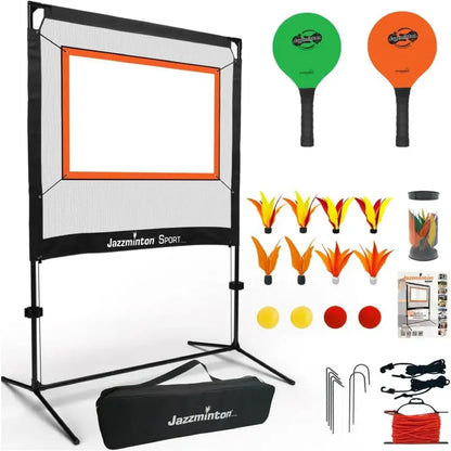 Jazzminton Paddle Ball Game  Competitive Outdoor Sports Set