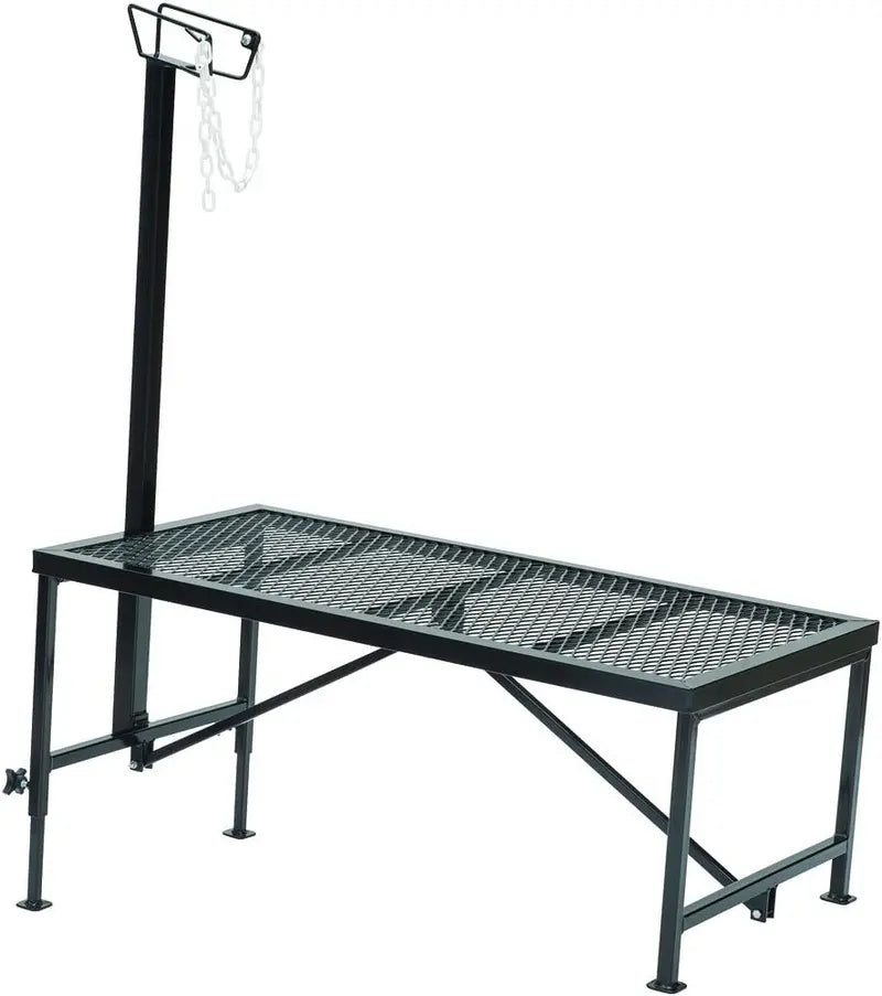 Weaver Leather Adjustable Livestock Trimming Stand  Sturdy Steel Design with Wire Headpiece for Sheep & Goats