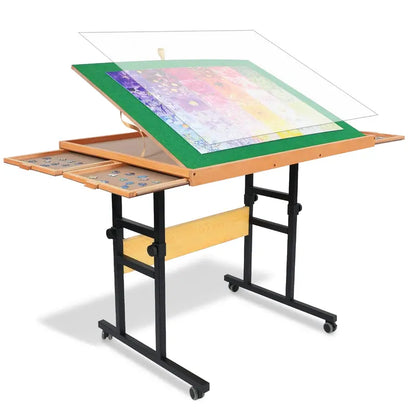 Portable Triple-Tilt Drawer Unit  Adjustable Angles for Workshop or Craft Use
