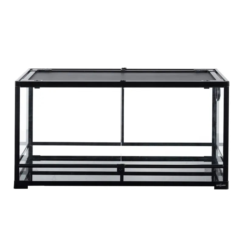 REPTI-ZOO 40-Gallon Front-Opening Glass Terrarium  Dual Door Design for Reptiles