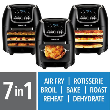 PowerXL Vortex Air Fryer Pro Plus  10-Quart Capacity, 1700W Rapid Air Technology, Multi-Cook Functionality