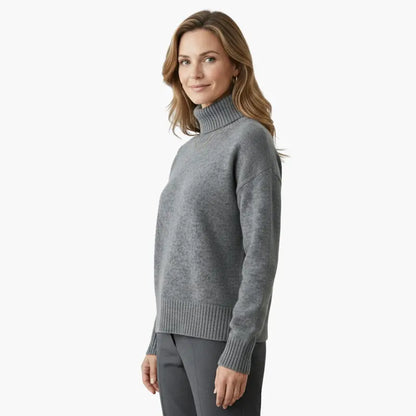 Women’s Slim-Fit Ribbed Turtleneck Knit Sweater
