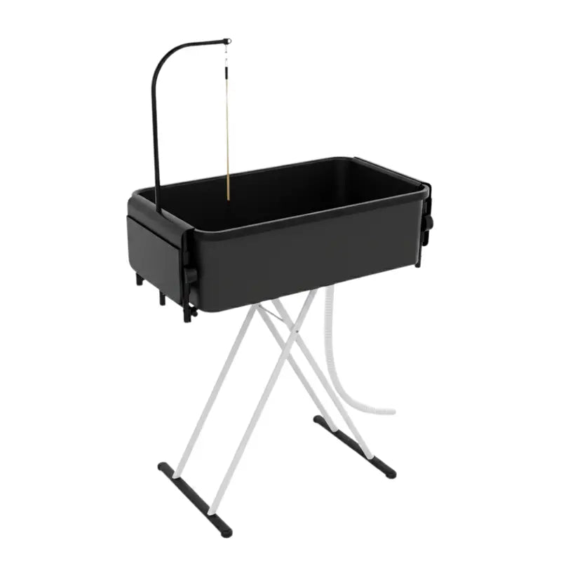 2-in-1 Portable Pet Grooming Station  Foldable Bathtub & Table with Drain Hose