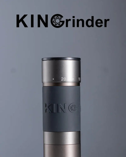 KINGrinder K6 Manual Coffee Grinder  Precision Burr Mill with Ergonomic Straight Handle