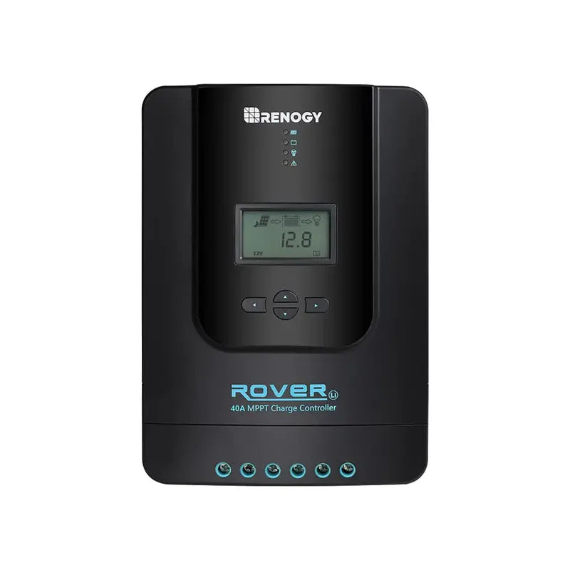 Renogy Rover 40A MPPT Solar Charge Controller, 12V/24V, High Efficiency, LCD Display