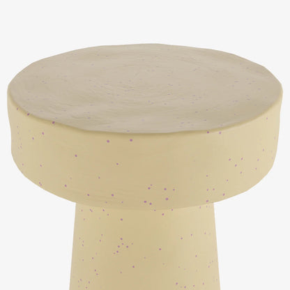 Petite table d appoint ronde design en magn sie mouchet e rose An mone