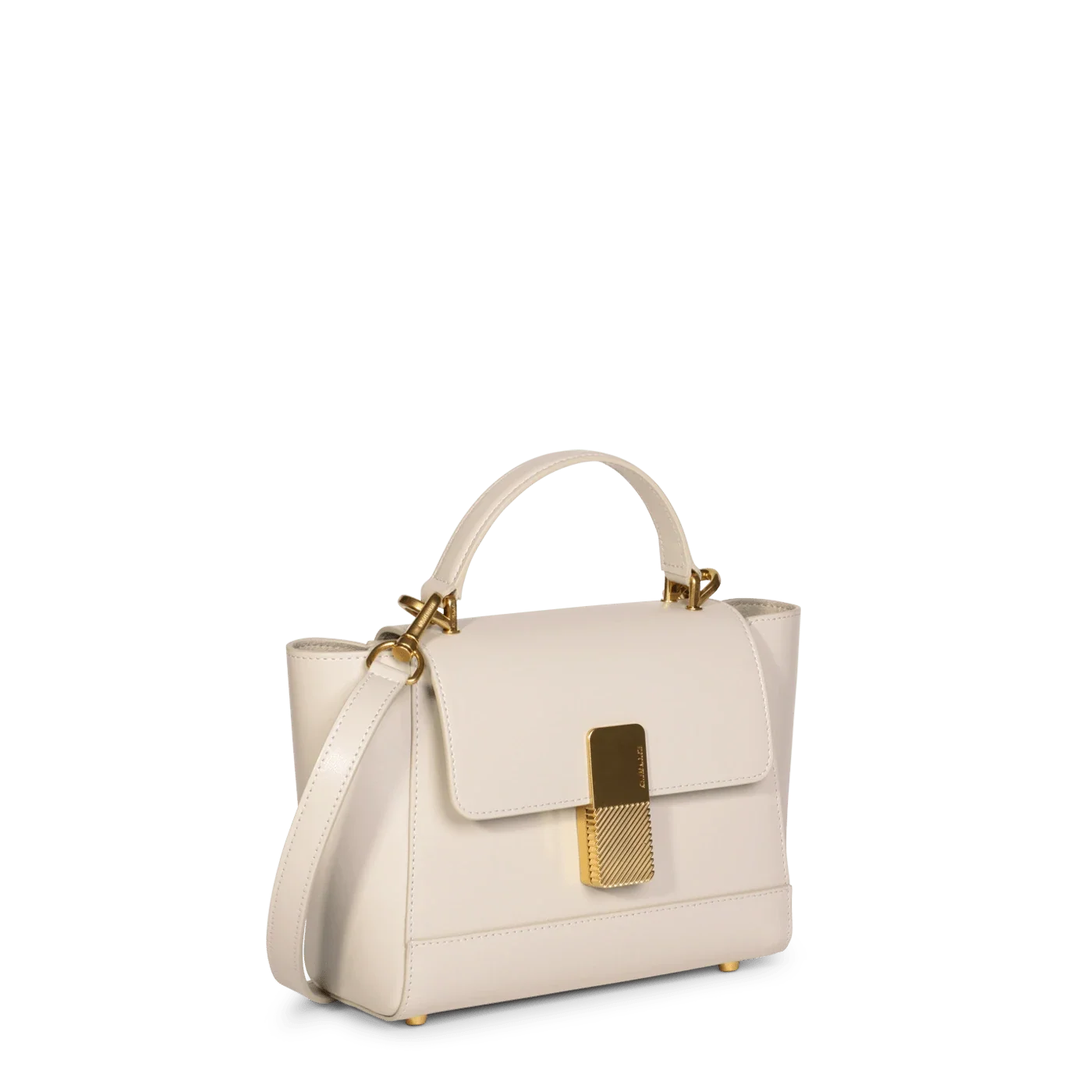 Mini Marly - Cuir Box Blanc Cassé
