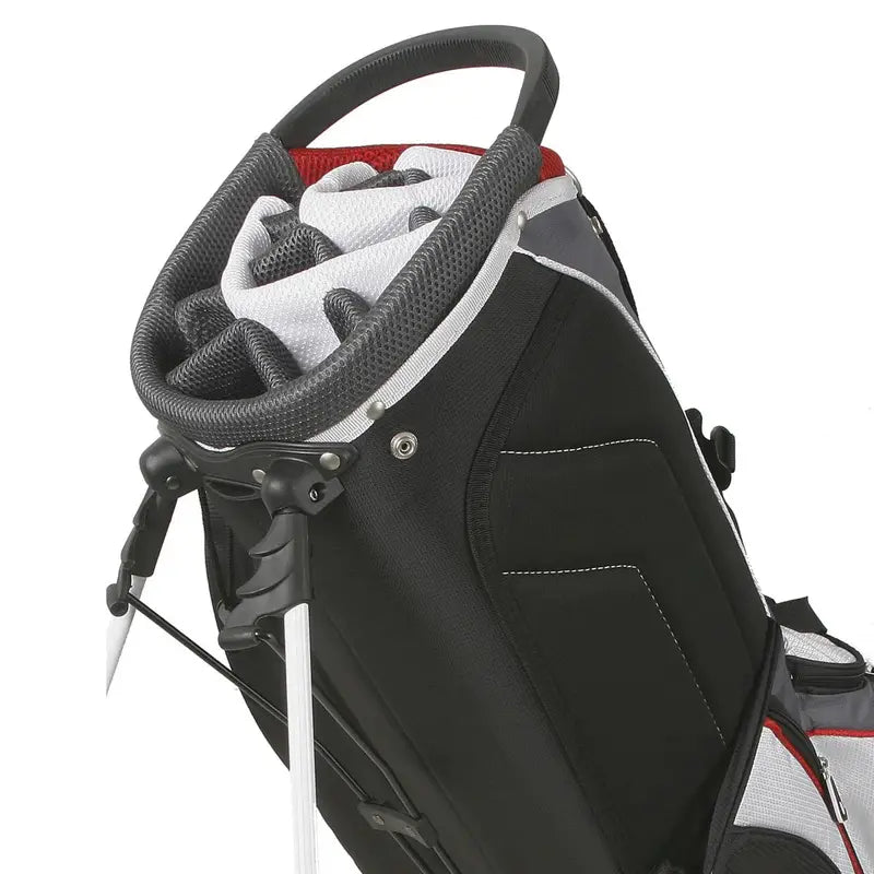 PowerBilt Dunes 14-Way Golf Stand Bag, Black/Blue, Lightweight with Pockets & Dividers