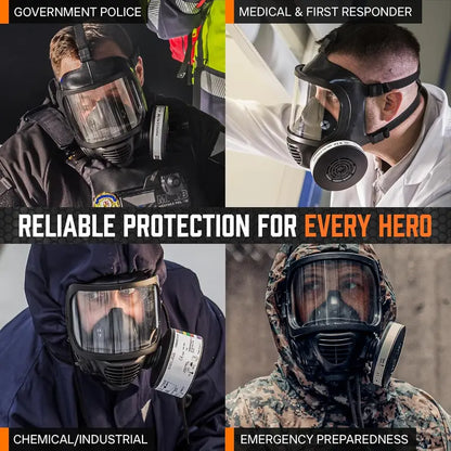 MIRA SAFETY CM-6M CBRN Full-Face Gas Mask  Includes Integrated Drinking System