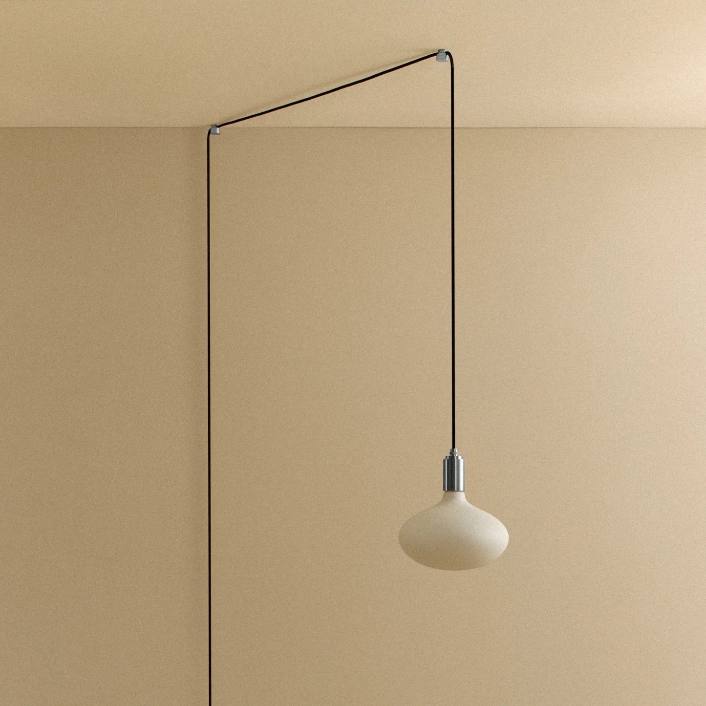 Oval II Plug-In Pendant Light in Stainless Steel