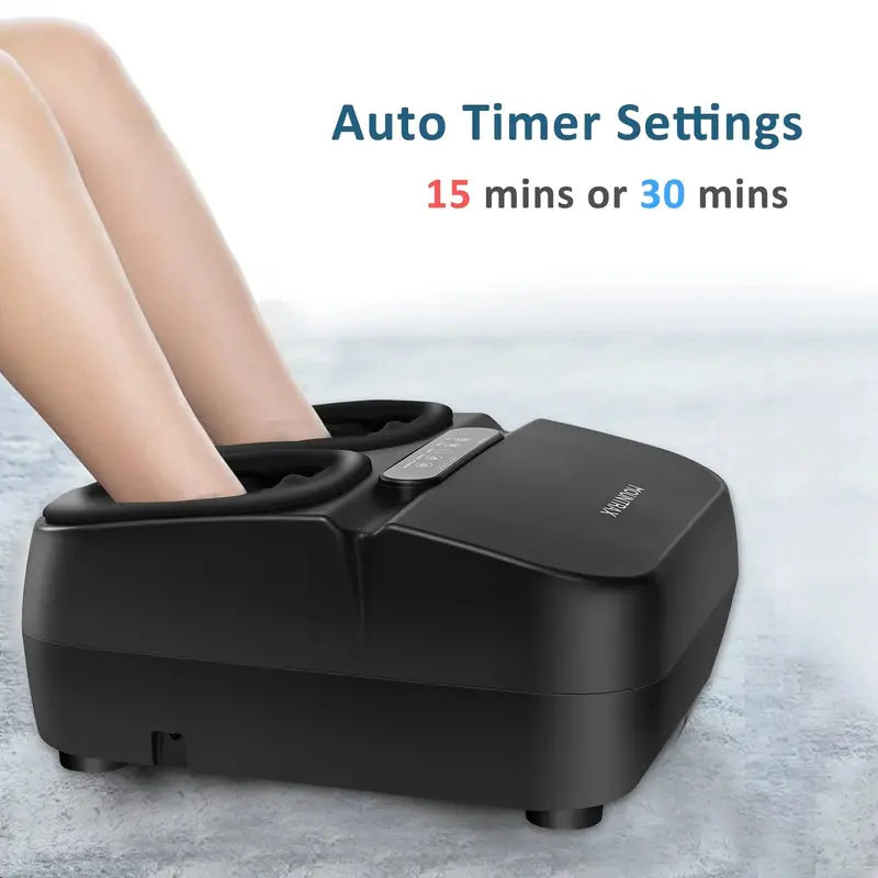Mountrax Shiatsu Foot Massager with Heat, Remote Control, Adjustable Modes & Air Compression