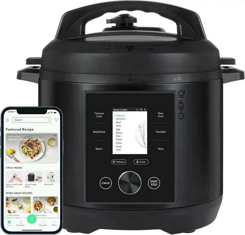CHEF iQ Smart WiFi Pressure Cooker  10-in-1 Multicooker with Built-in Scale & Guided Cooking