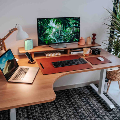Piètement de bureau assis debout d’angle - CORNER L