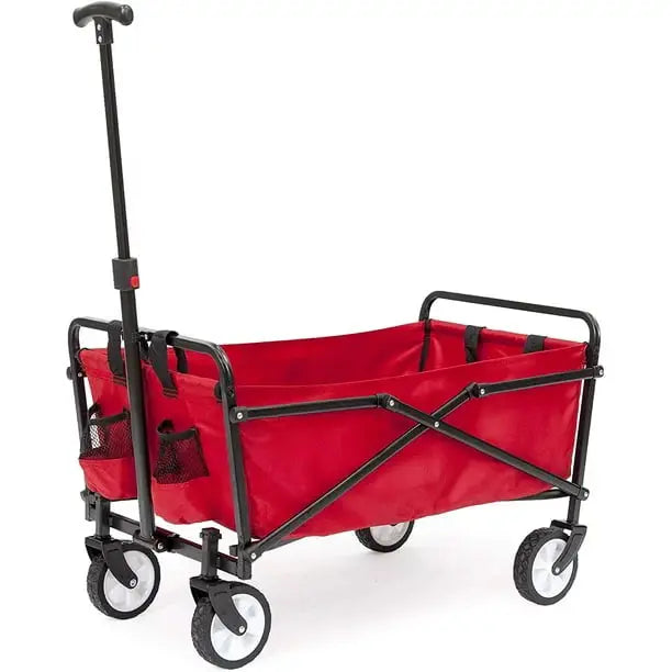 Seina Compact Outdoor Folding Utility Wagon, Black