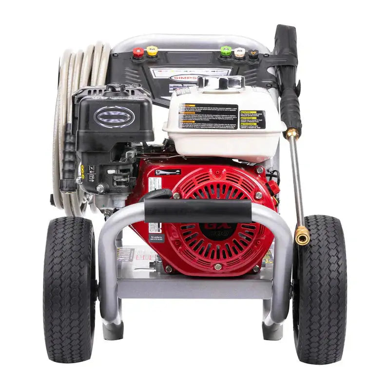 Professional Gas Pressure Washer  3700 PSI / 2.5 GPM, Honda GX200 Engine with AAA Triplex Pump (Factory Serviced)