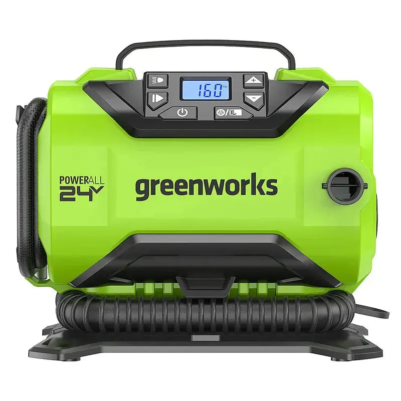 24V Cordless Tire Inflator — 160 PSI Max, Includes 2.0 Ah USB-C Battery & Charger
