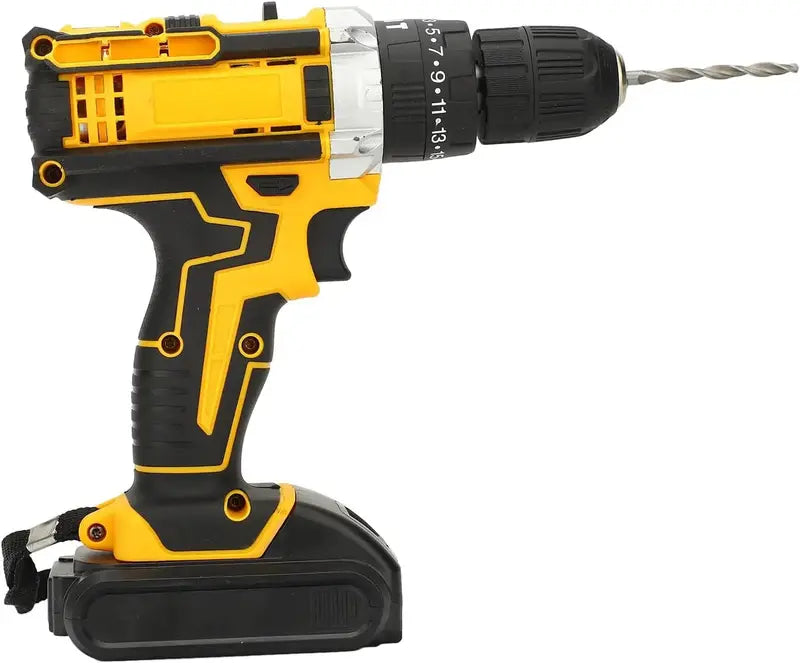 21V Lithium Cordless Drill Driver Kit  Dual Batteries + Charger Included