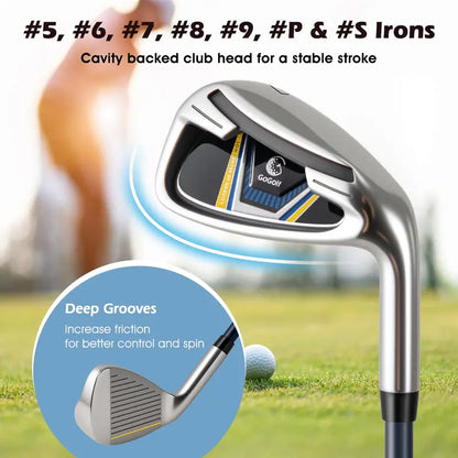 All-in-One Golf Set for Men  12-Piece Right-Handed Club Kit with Carry Bag