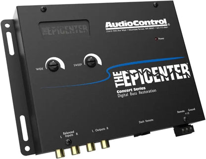 AudioControl Epicenter Bass Enhancement Processor with Wired Remote for Car Audio Systems