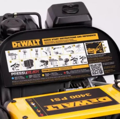 DEWALT DXPW3400S 3400 PSI Gas-Powered Cold Water Pressure Washer  Pro-Grade Cleaning for Driveways & Decks