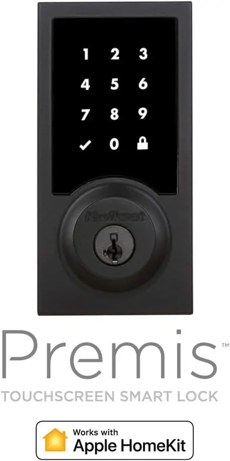 SmartLock Pro Black  Keyless Entry Door Lock with Bluetooth Connectivity