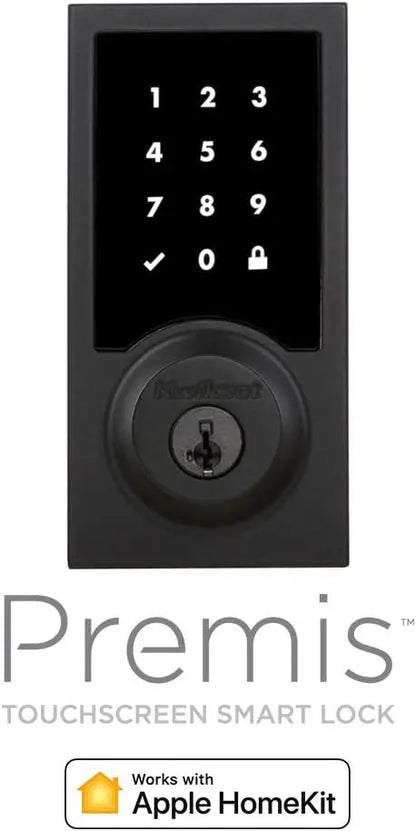 SmartLock Pro Black  Keyless Entry Door Lock with Bluetooth Connectivity