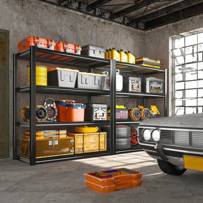 REIBII Heavy Duty Metal Garage Shelving 40¡å Wide, 2240 LBS Capacity, Adjustable Storage Shelves for Home &amp; Commercial Use