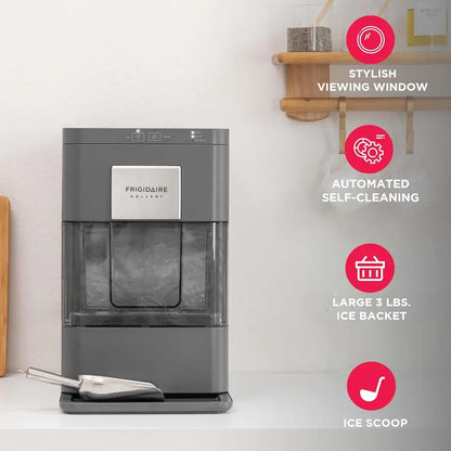 Frigidaire Gallery Nugget Ice Maker  44 lb/Day, Auto Self-Cleaning, 2nd Generation, Matte Black