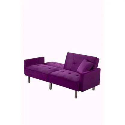 80-Inch Convertible Futon Sofa Bed  Dual-Function Sleeper Sofa