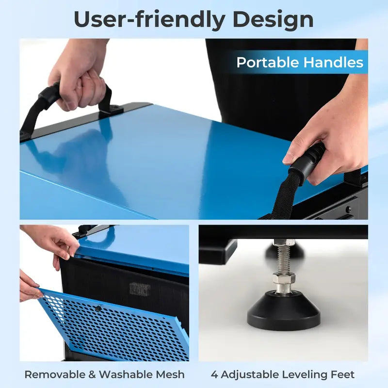 124-Pint Crawl Space Dehumidifier  Designed for 1,300 Sq. Ft Areas with 9.8-Foot Drain Hose & Remote Panel