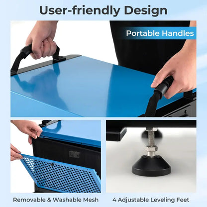 124-Pint Crawl Space Dehumidifier  Designed for 1,300 Sq. Ft Areas with 9.8-Foot Drain Hose & Remote Panel