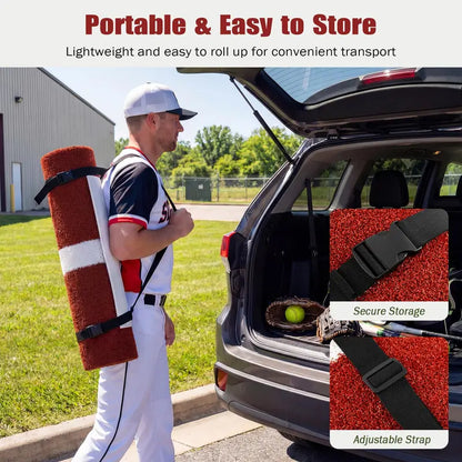10′ x 3′ Indoor/Outdoor Softball Pitching Practice Mat