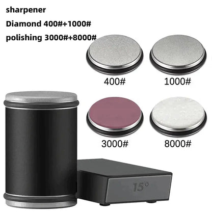 Dual-Angle Rolling Knife Sharpener  Precision Edge Restorer for Home Chefs