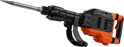 Heavy-Duty Electric Demolition Hammer  3500W Hydraulic Crusher with Rotatable Handle & Chisel Set