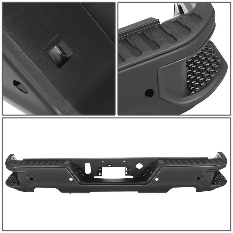 Chevrolet/GMC Silverado & Sierra 1500 Rear Bumper  Exhaust Cutouts + Parking Sensor Holes (20192023)