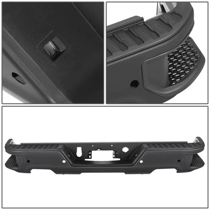 Chevrolet/GMC Silverado & Sierra 1500 Rear Bumper  Exhaust Cutouts + Parking Sensor Holes (20192023)