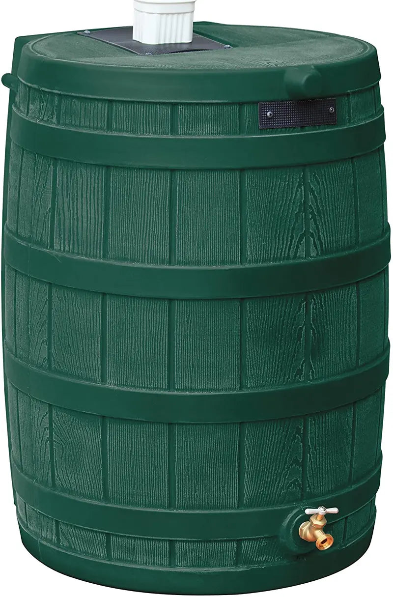 Good Ideas 50-Gallon Rain Wizard Outdoor Rainwater Collection Barrel