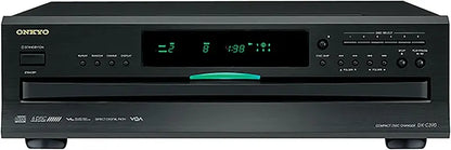 6-Disc CD Changer  Sleek Black Multi-Disc Audio Player for Home Entertainment Systems