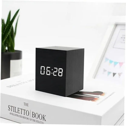 Digital LED Alarm Clock with Date, Temperature, and Snooze Function