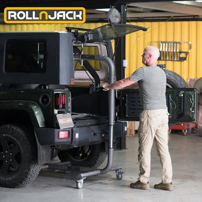 Jeep Wrangler Hardtop Removal Jack  Single-Person Lifting System for Easy Roof Panel Handling