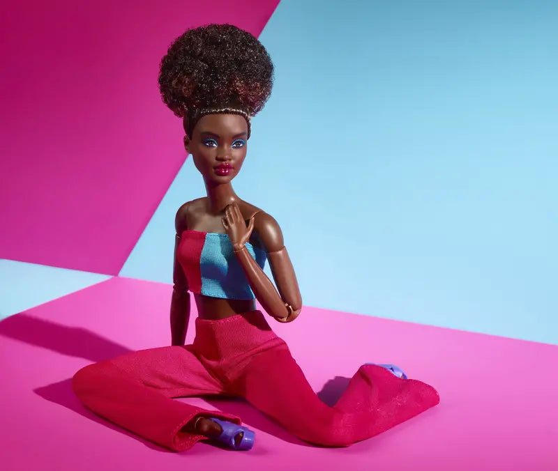 Barbie Looks Doll, Natural Black Hair, Color Block Crop Top
