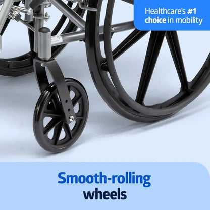 Lightweight Adult Wheelchair  Ergonomic Design with Swing-Away Arms, Elevating Leg Rests & Slim Profile