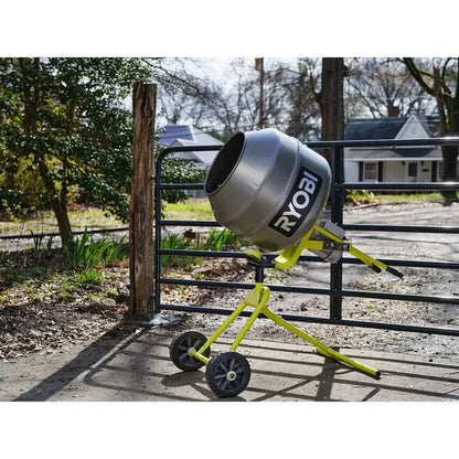 Portable 5.0 Cu. Ft. Concrete Mixer  Compact Drum Mixer for DIY & Small-Scale Projects (RMX001)