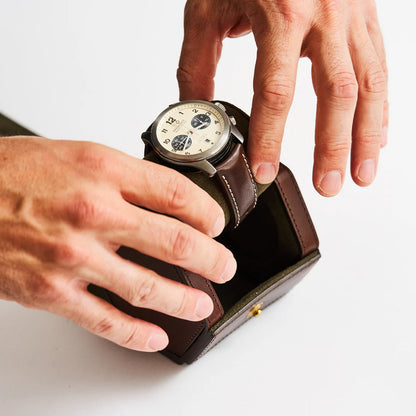 Single Watch Roll - Brown