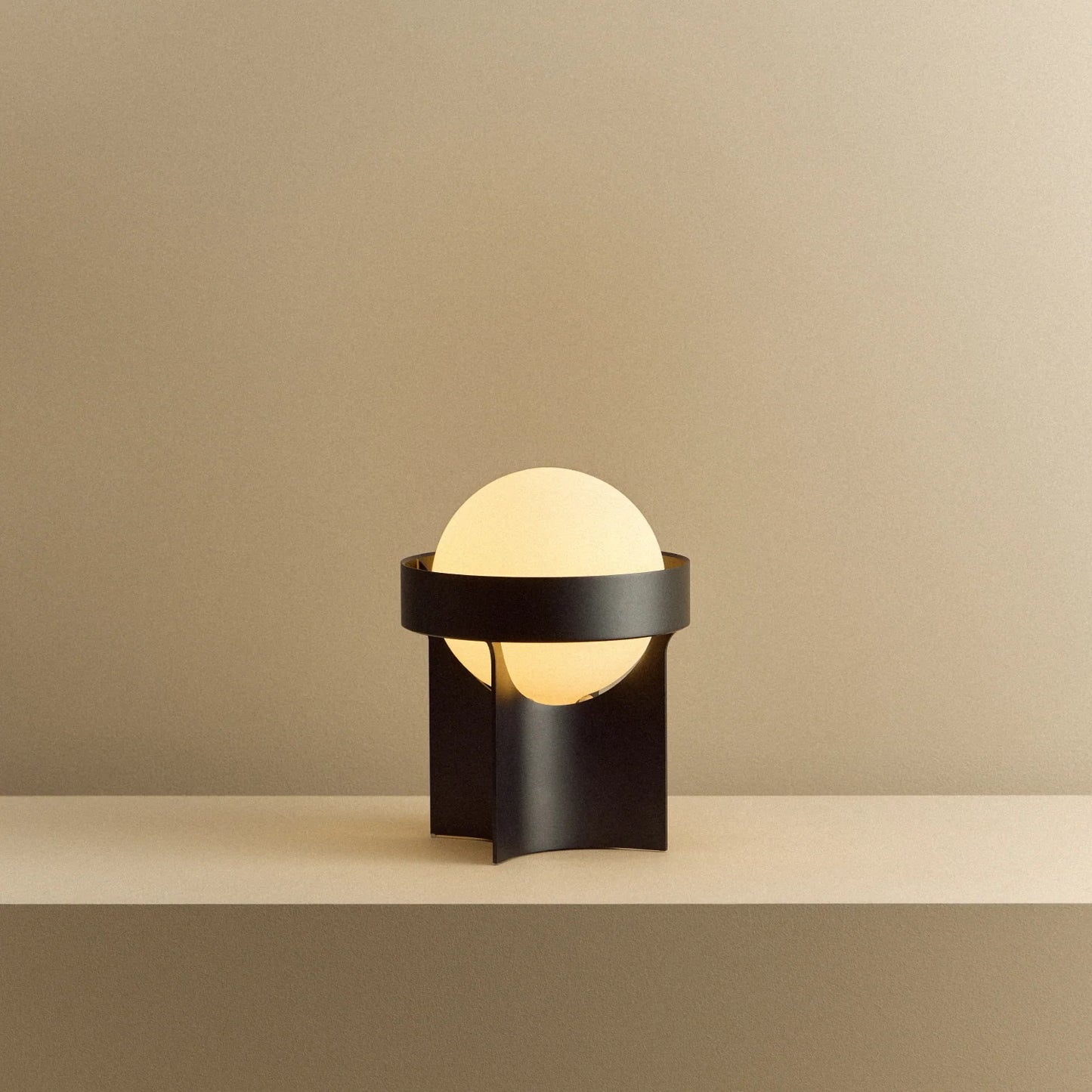 Loop Table Lamp in Dark Grey + Sphere IV