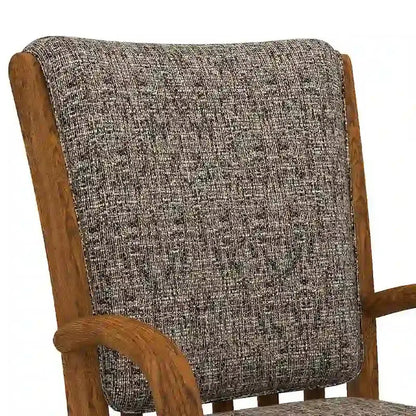 Chromcraft Darell Caster Dining Chair  Chestnut-Finished Task Chair with Smooth Mobility