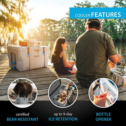 Lifetime 77-Quart High-Performance Cooler  Heavy-Duty Insulated Ice Retention (Model 90903)